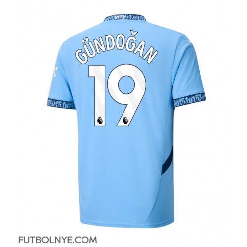 Camiseta Manchester City Ilkay Gundogan #19 Primera Equipación 2024-25 manga corta